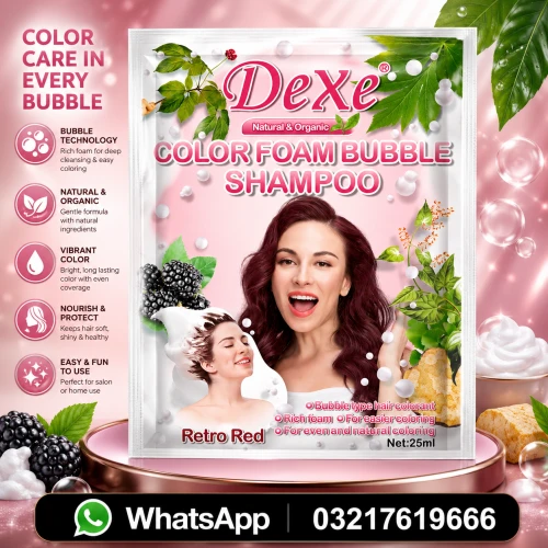 Dexe Hair Color Foam Bubble Shampoo