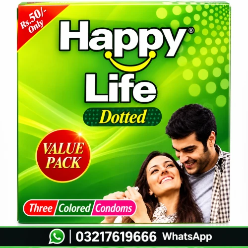 Happy Life Dotted Two Colored