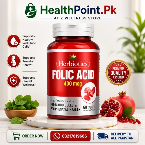 Herbiotics Folic Acid 400mcg Price in Pakistan
