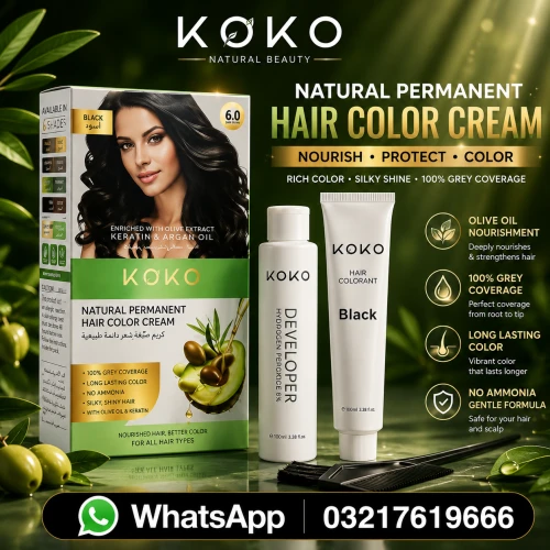 Koko Natural Permanent Hair Color Cream
