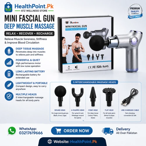 Mini Fascial Gun Deep Muscle Massage Price in Pakistan 