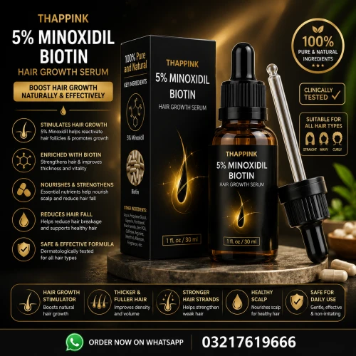 Minoxidil 5% Biotin Hair Growth Serum