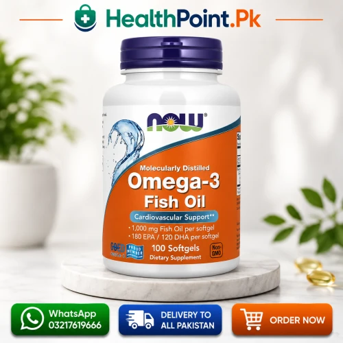 NOW Omega-3 Fish Oil 100 Softgels Price in Pakistan