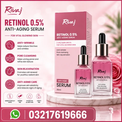 Rivaj Retinol 0.5% Anti Aging Face Serum Pakistan