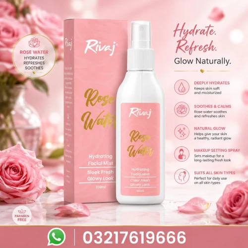 Rivaj Rose Water Hydrating Facial Mist Price in Pakistan